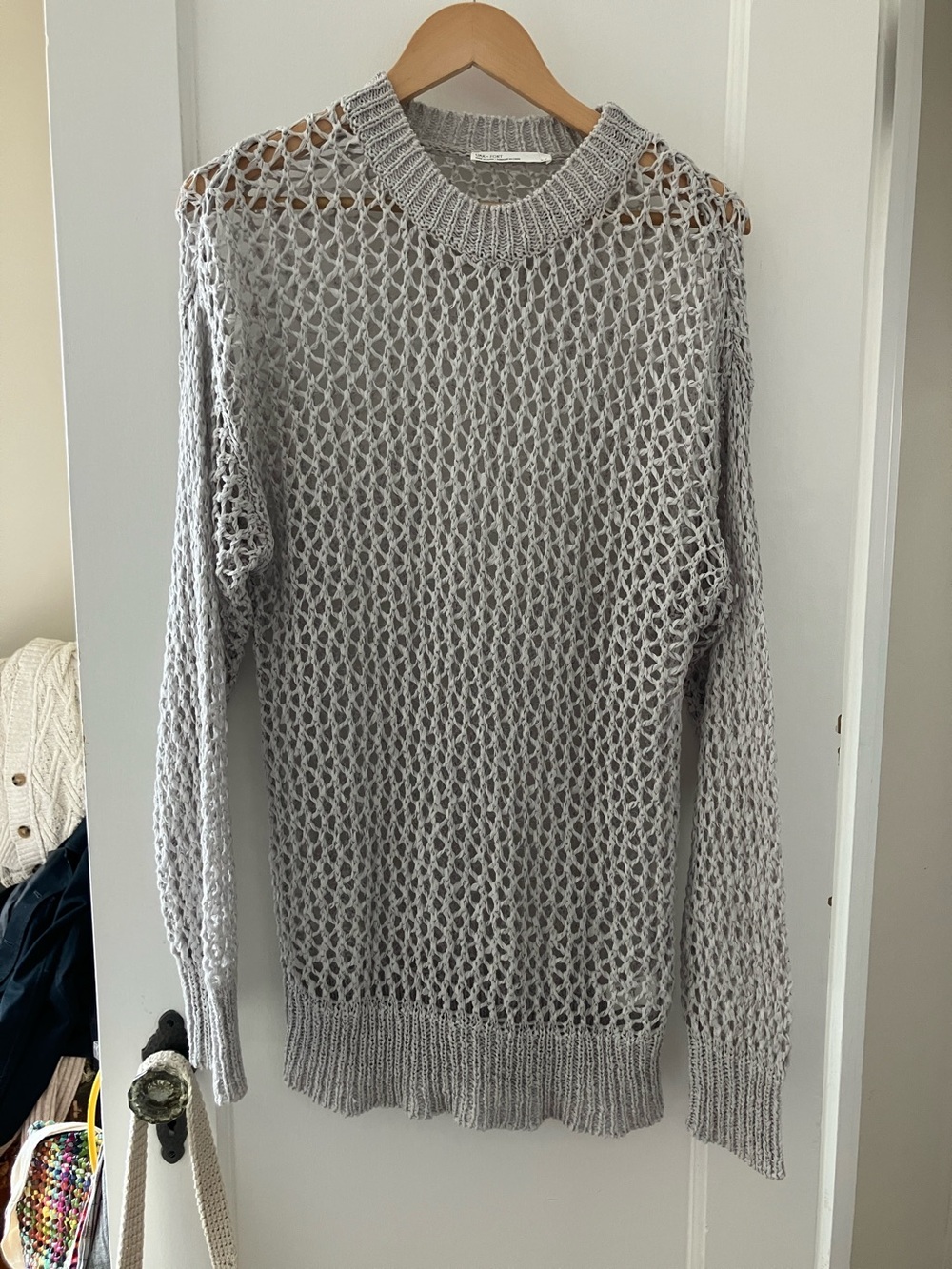Oak + Fort open weave sweater